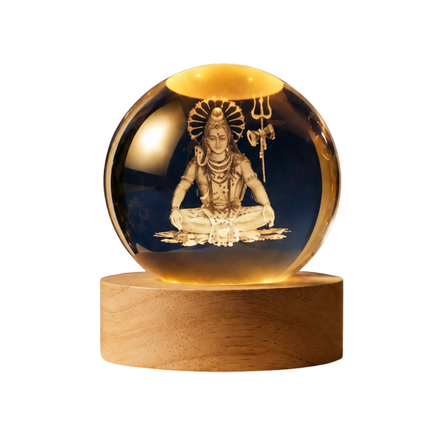 Premium Crystal Mahadev lamp