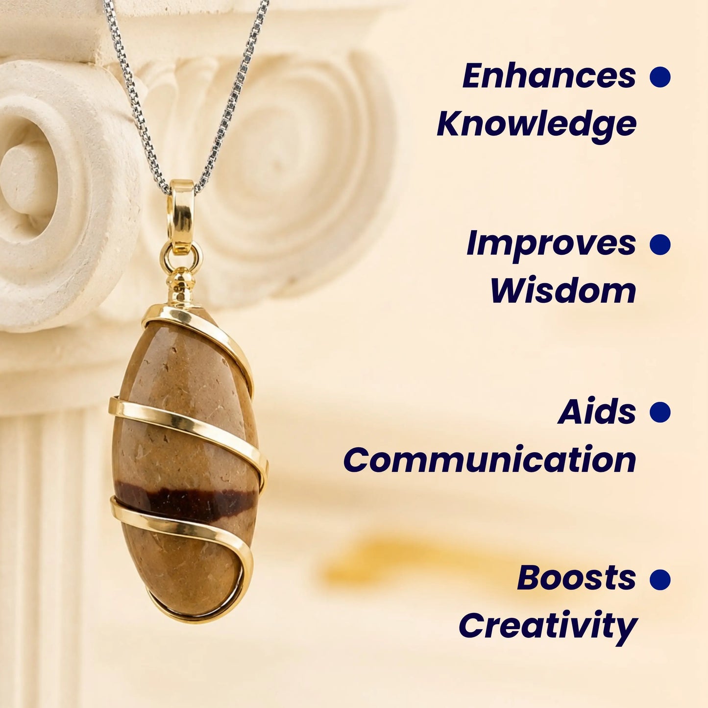 Original Narmada Shivling Pendent (Multicolour)