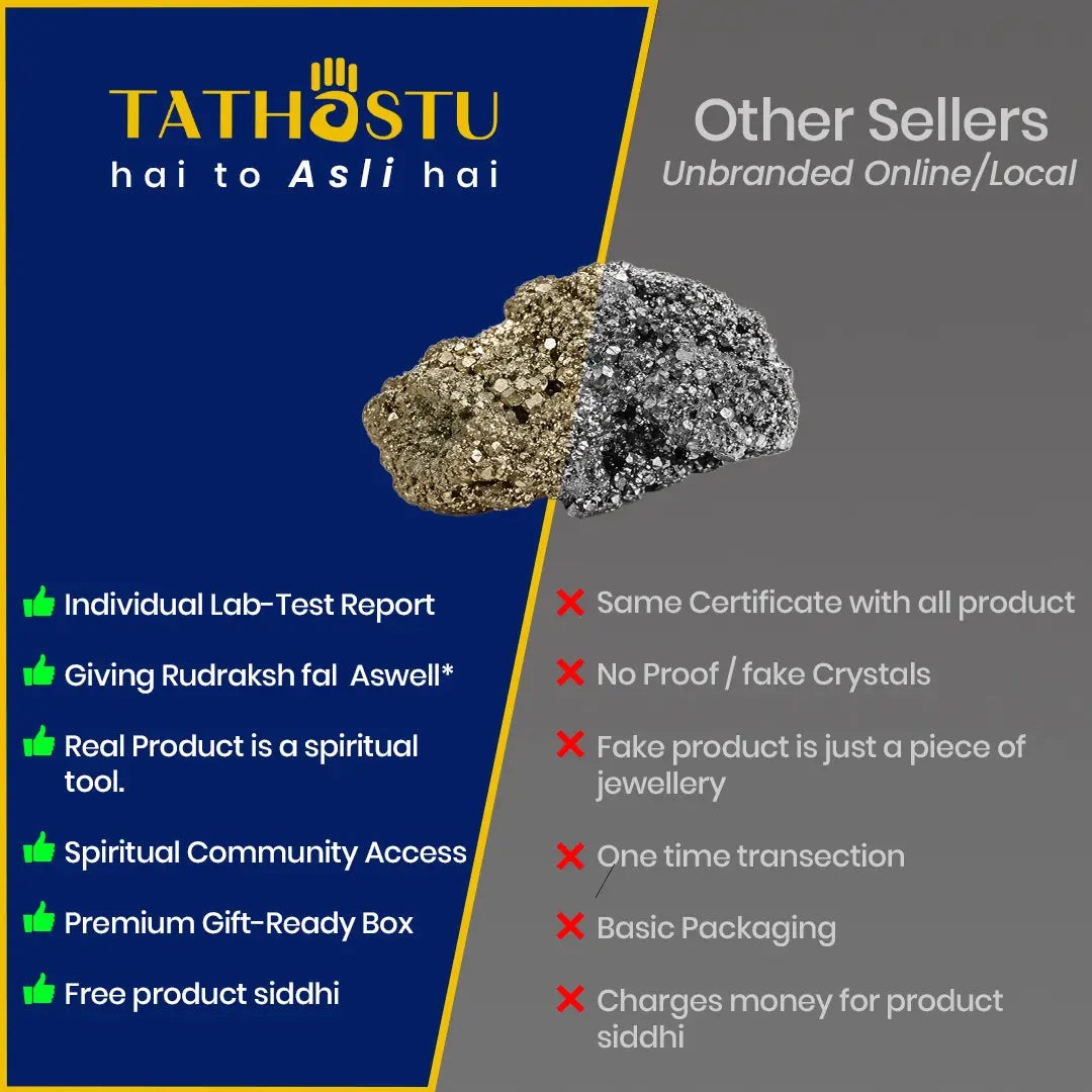 Raw Pyrite Stone - Wealth & Success Magnet for Vaastu