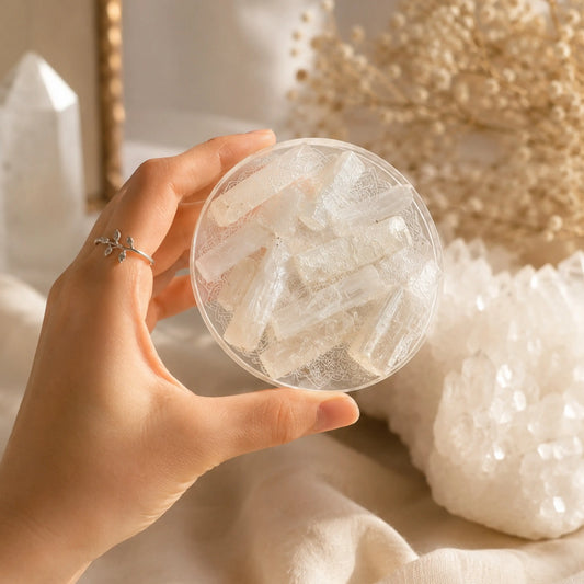 Raw Selenite Charging Plate (Premium Quality)