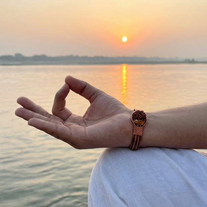 Asli Rudraksh Copper Kada