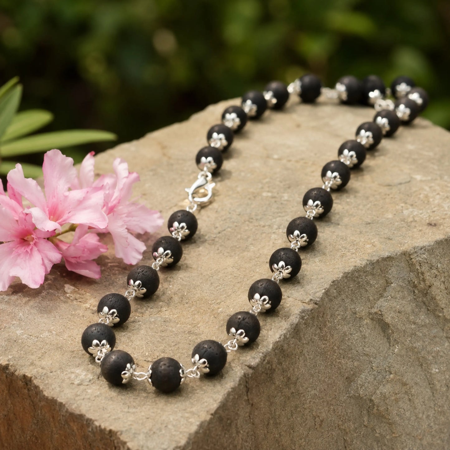 silver plated kharungali mala