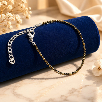 Dhanashree Asli Pyrite Anklet- Tathastu hai to asli hai