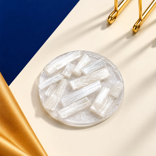 Raw Selenite Charging Plate (Premium Quality)