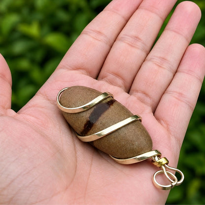 Original Narmada Shivling Pendent (Multicolour)