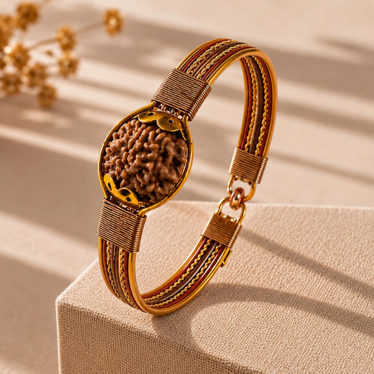 Asli Rudraksh Copper Kada