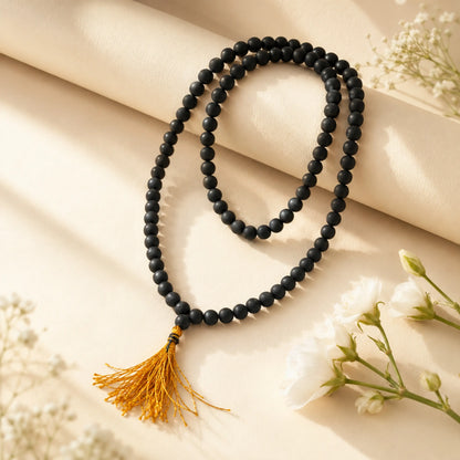 108+1 Divya Karungali Mala - Natural Ebony Wood Beads (Lab. Certified)