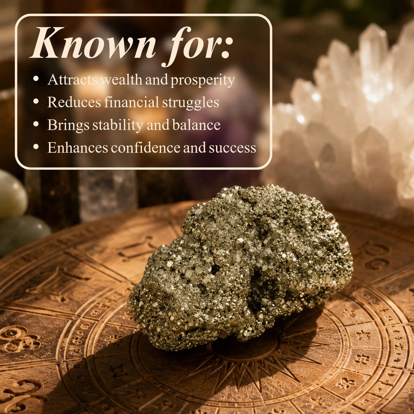 Raw Pyrite Stone - Wealth & Success Magnet for Vaastu