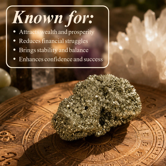 Raw Pyrite Stone - Wealth & Success Magnet for Vaastu