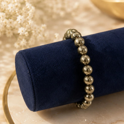 Asli Pyrite Wealth Bracelet (A Grade- Premium Beads)
