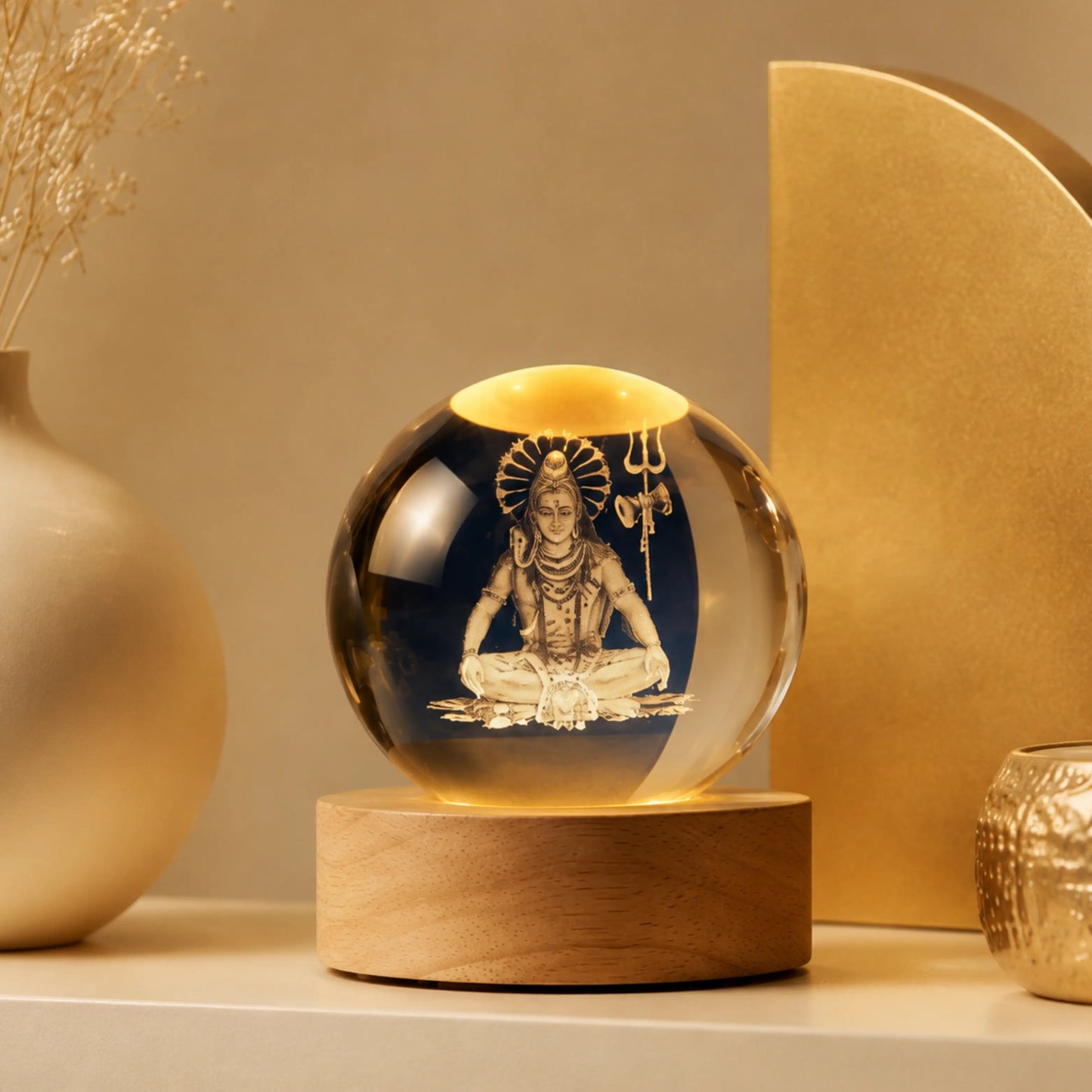 Premium Crystal Mahadev lamp