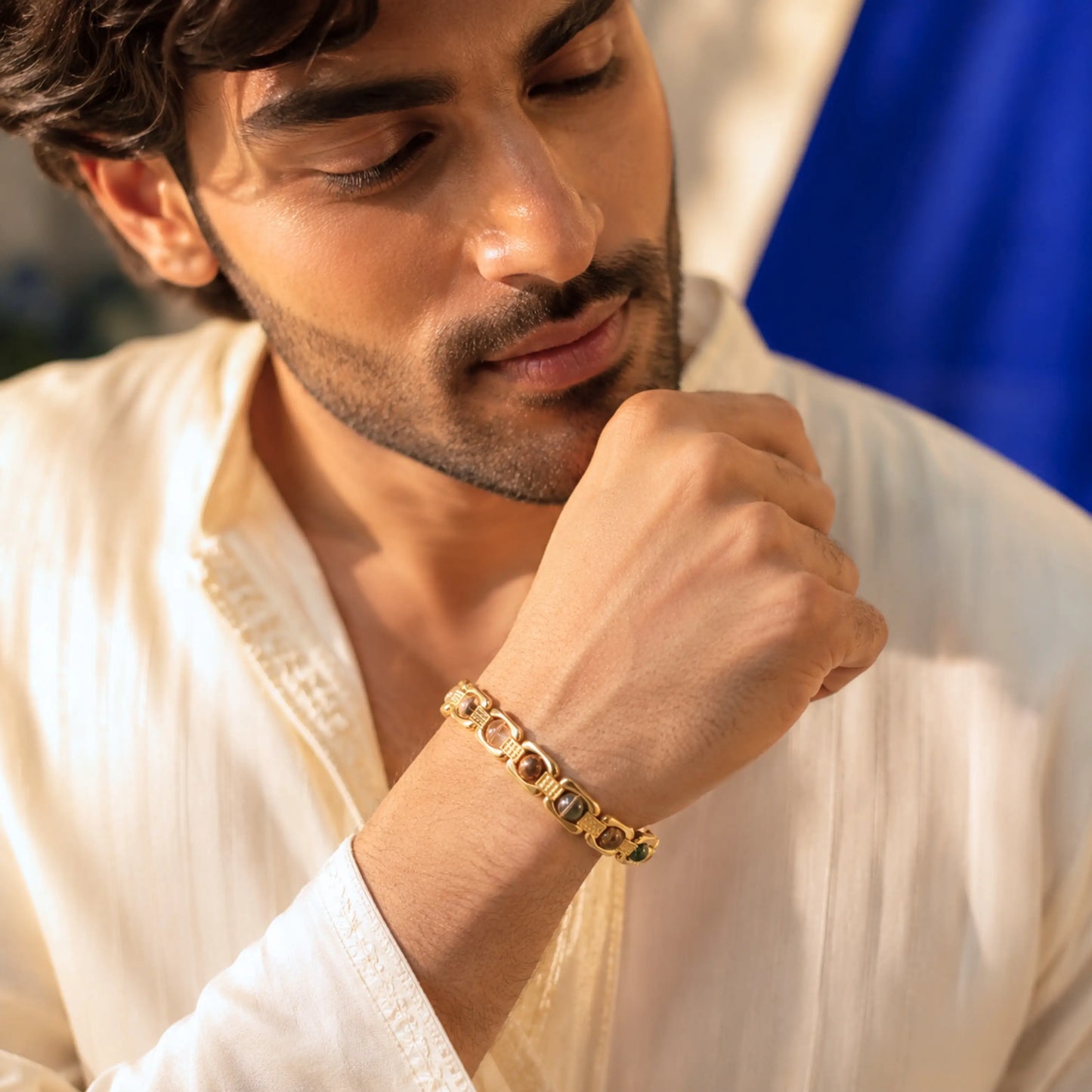 Gold Plated Essential Money Magnet Bracelet ( Dhanyog Bracelet)