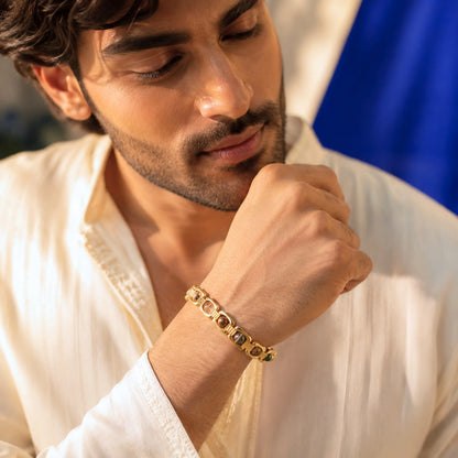 Gold Plated Essential Money Magnet Bracelet ( Dhanyog Bracelet)