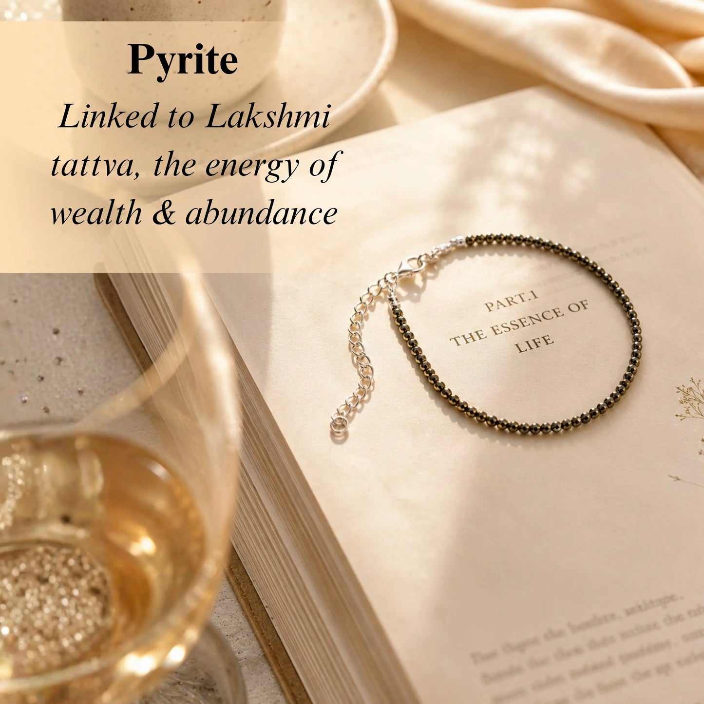 Dhanashree Asli Pyrite Anklet- Tathastu hai to asli hai