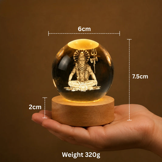Premium Crystal Mahadev lamp