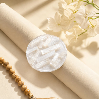 Raw Selenite Charging Plate (Premium Quality)