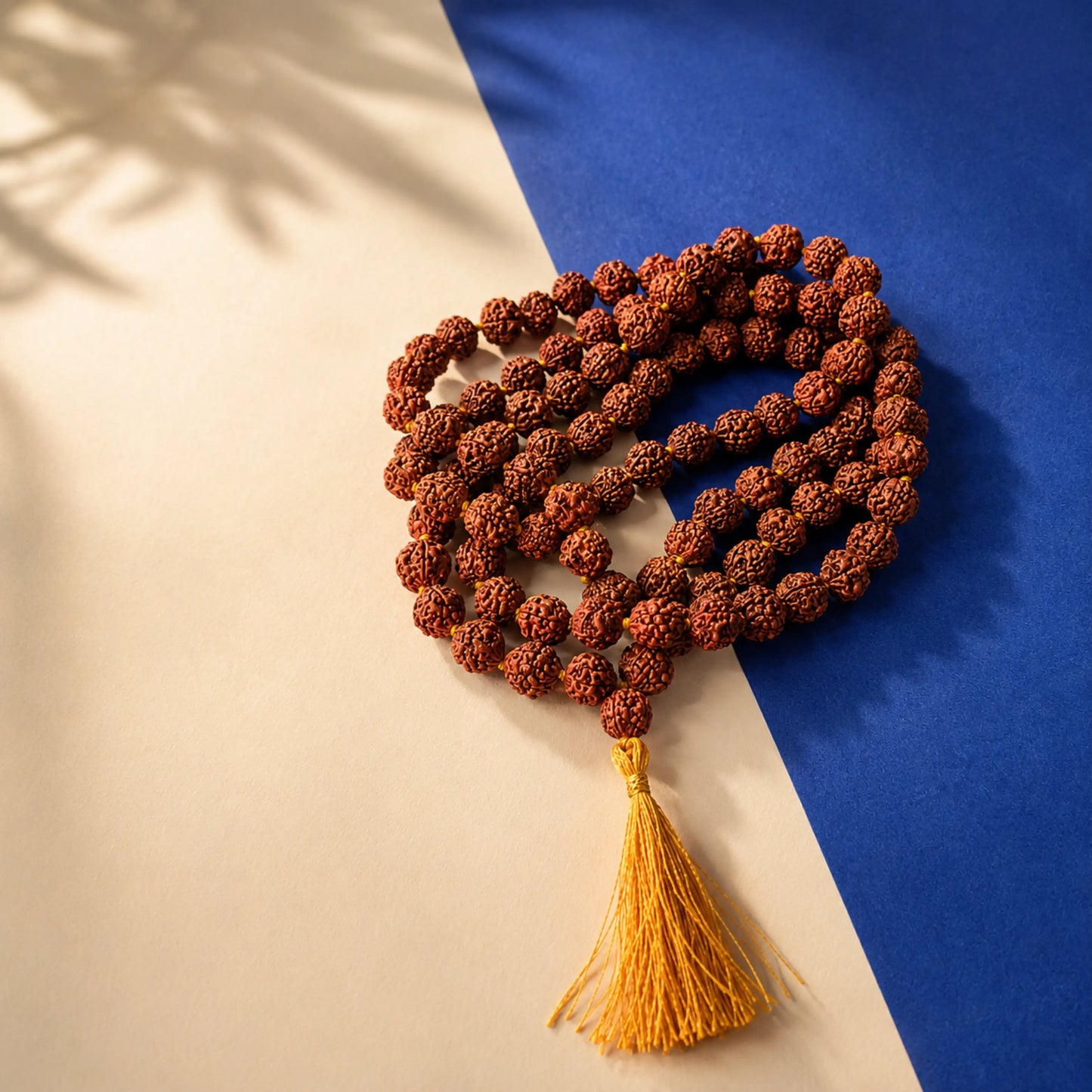 Brown Rudraksha Mala - 108+1 Beads