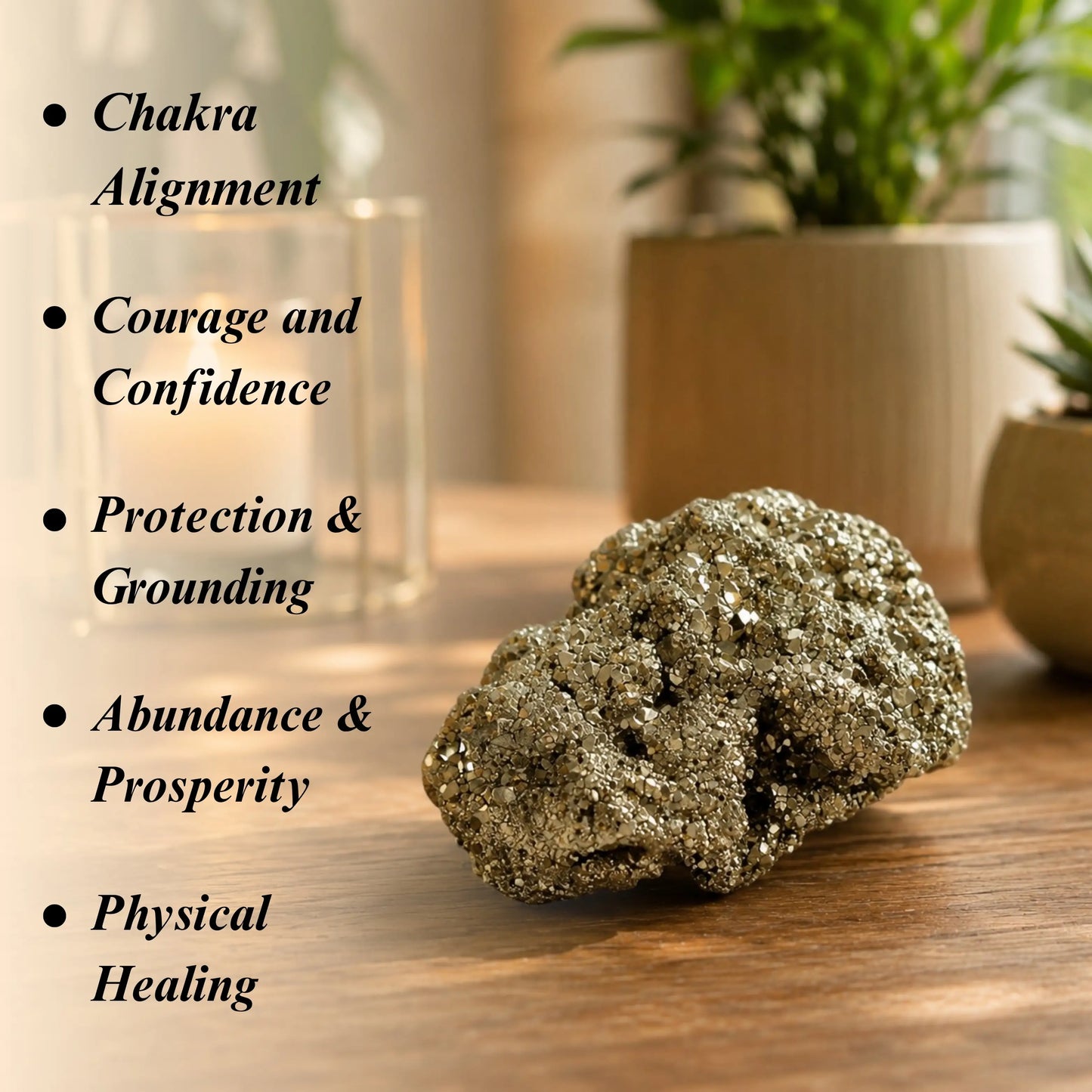 Raw Pyrite Stone - Wealth & Success Magnet for Vaastu