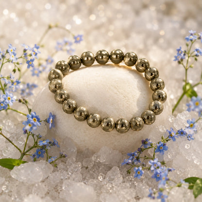 Asli Pyrite Wealth Bracelet (A Grade- Premium Beads)