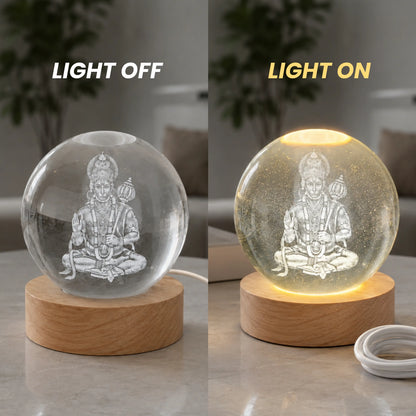 Premium Crystal hanuman ji Lamp