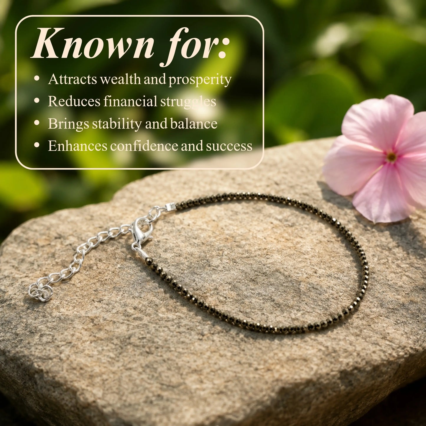 Dhanashree Asli Pyrite Anklet- Tathastu hai to asli hai