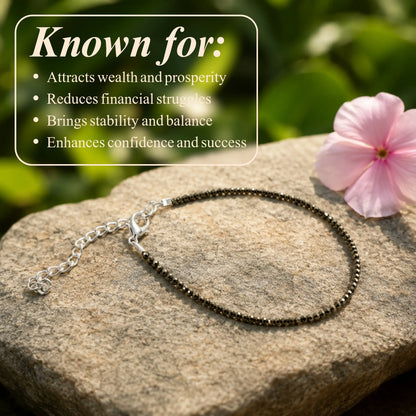 Dhanashree Asli Pyrite Anklet- Tathastu hai to asli hai
