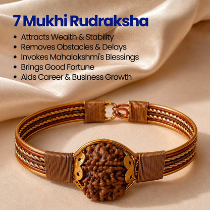 Asli Rudraksh Copper Kada