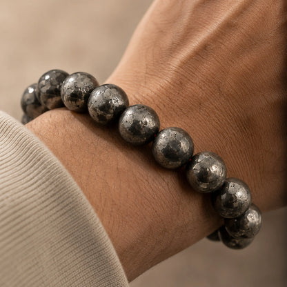 Asli Pyrite Wealth Bracelet (A Grade- Premium Beads)