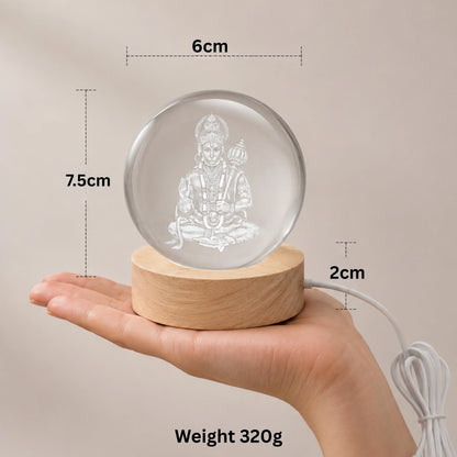 Premium Crystal hanuman ji Lamp