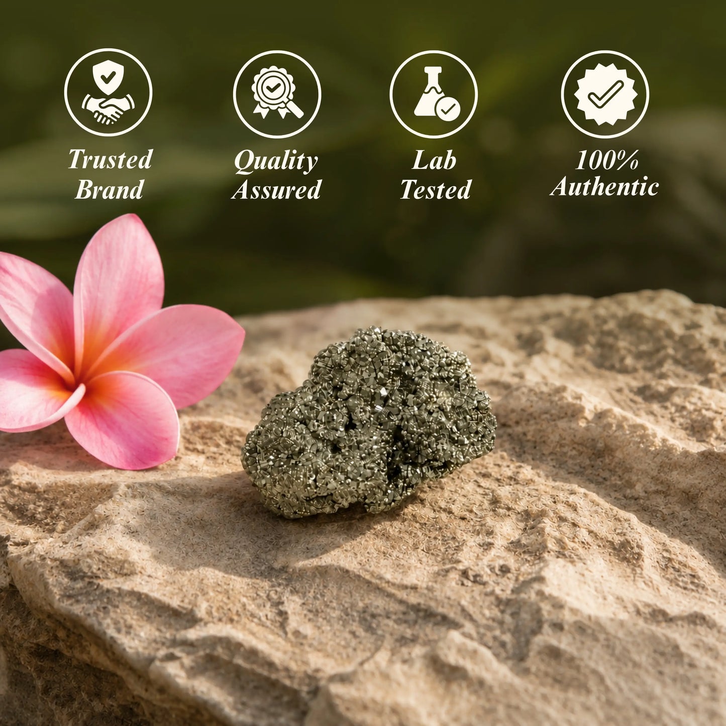 Raw Pyrite Stone - Wealth & Success Magnet for Vaastu