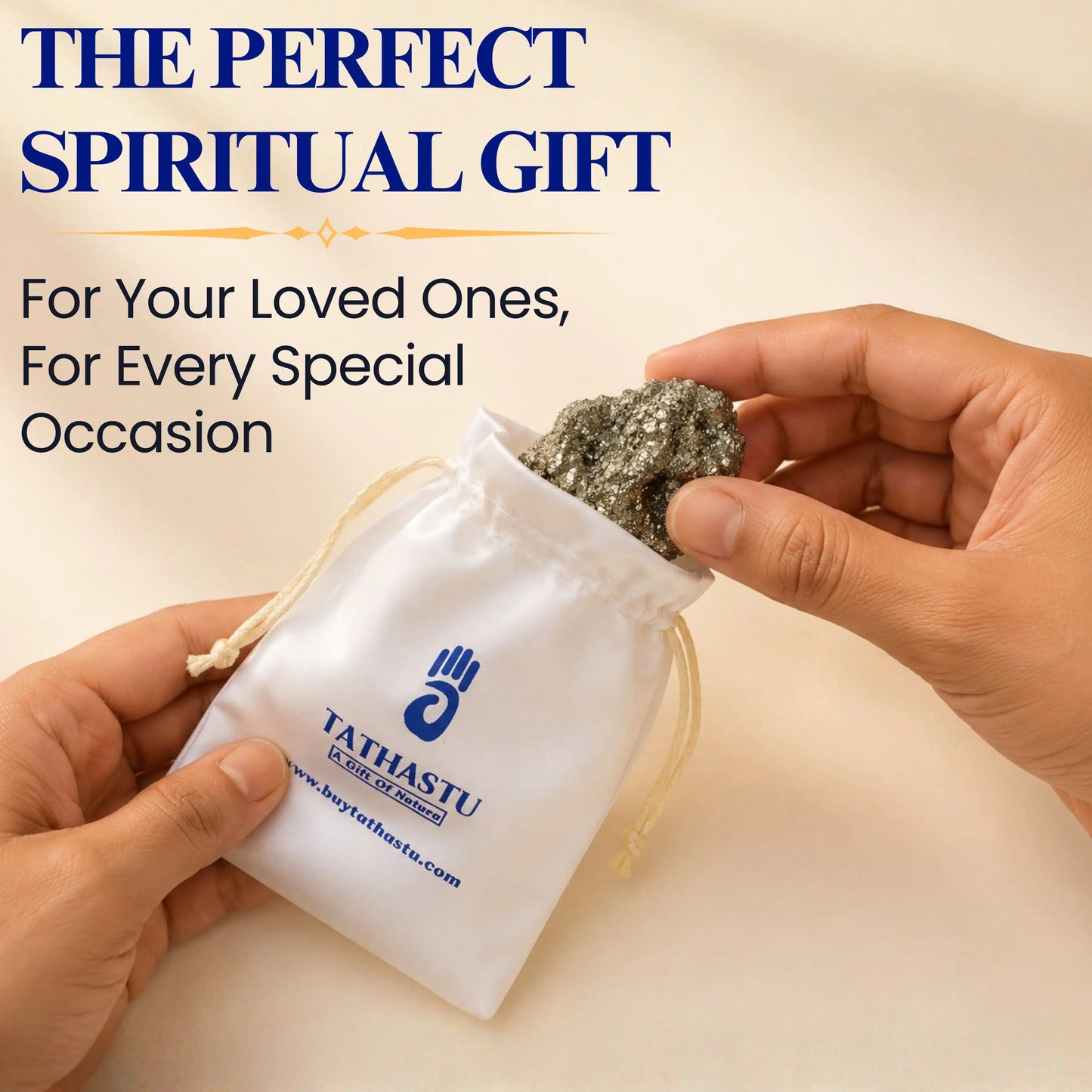 Raw Pyrite Stone - Wealth & Success Magnet for Vaastu