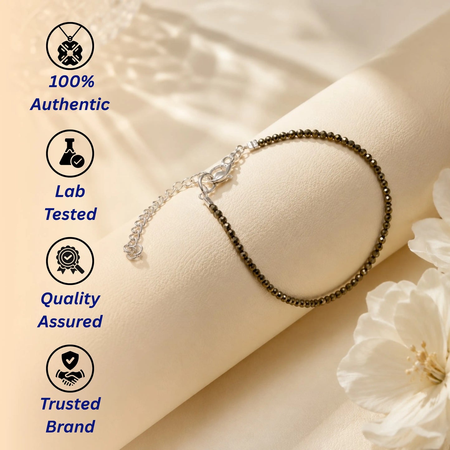 Dhanashree Asli Pyrite Anklet- Tathastu hai to asli hai