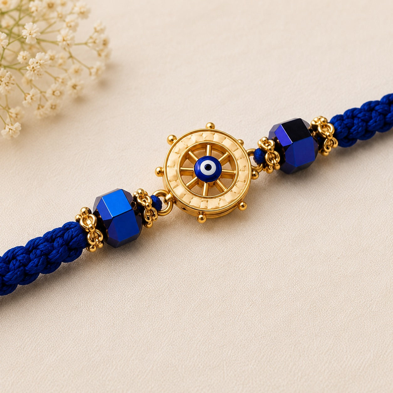 evil eye rakhi for bhai bhabhi