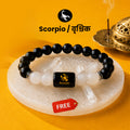 Scorpio Bracelet  (वृश्चिक राशि) Free Selenite Plate