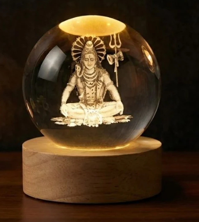 Premium Crystal Mahadev lamp